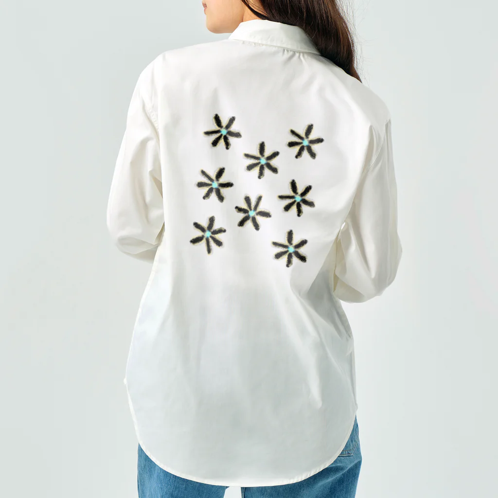 HDIR gathering love のFLOWER work shirt ( WHITE ) / UNISEX Work Shirt