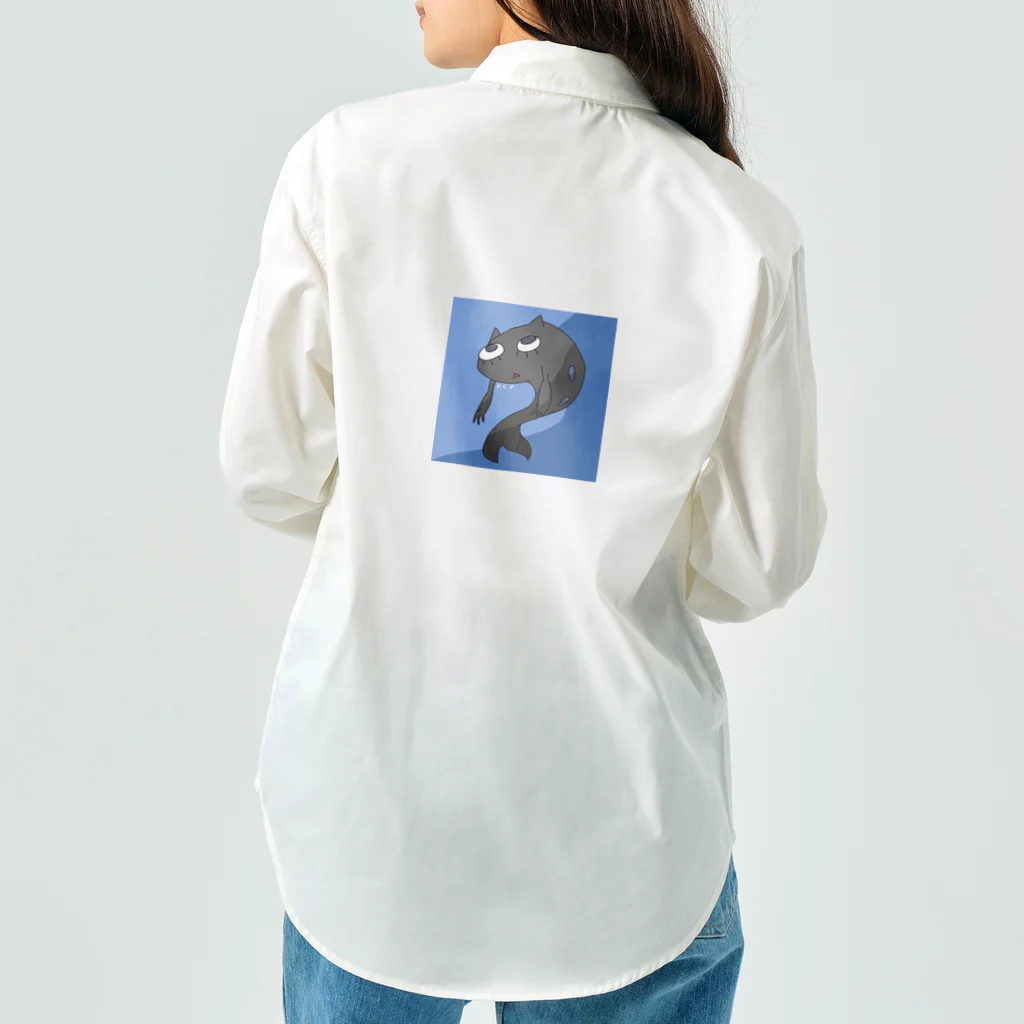 ミラー小雪のネコクジラ ワークシャツ