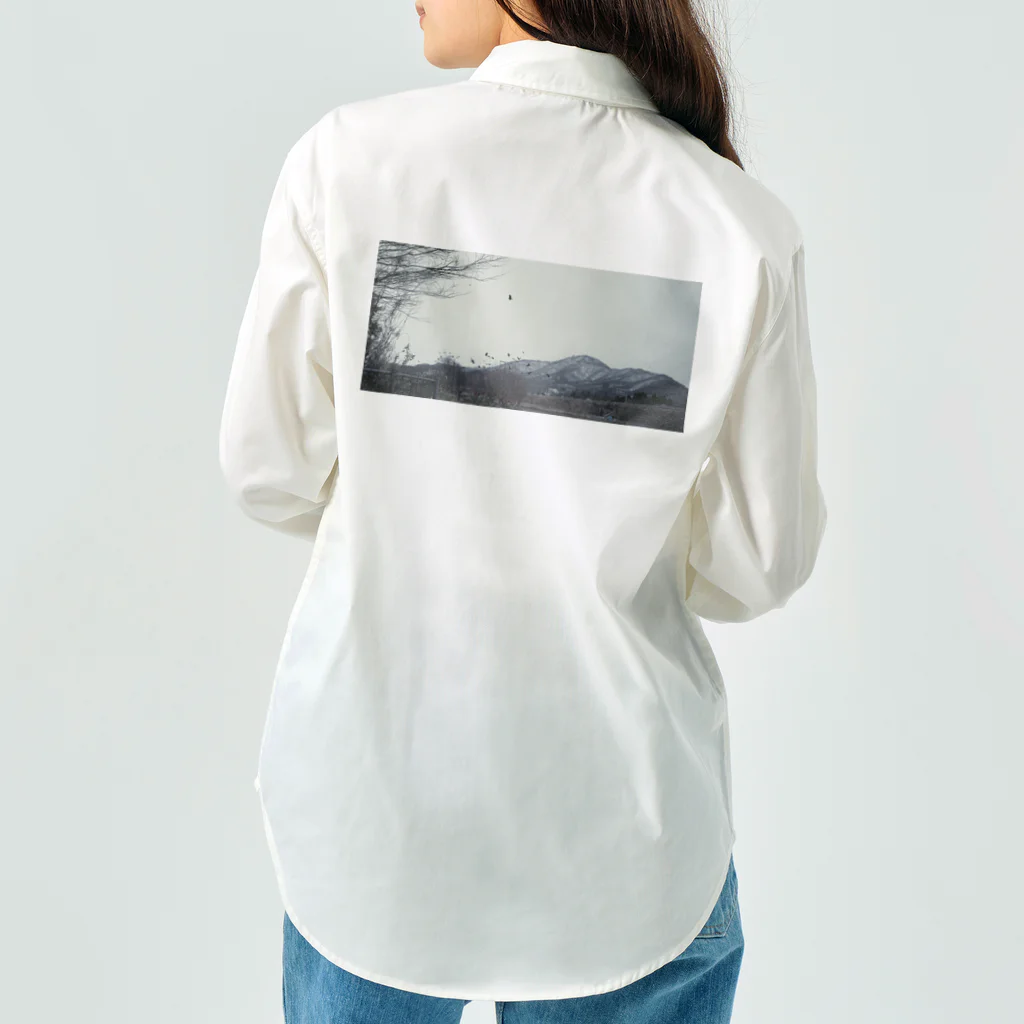 渡部の景色:鳥・木・山 ワークシャツ