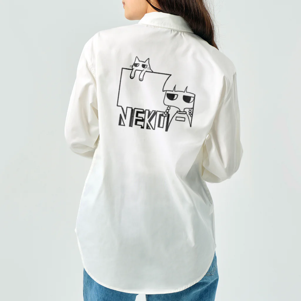 オカ氏のNEKO-Girl Black Work Shirt