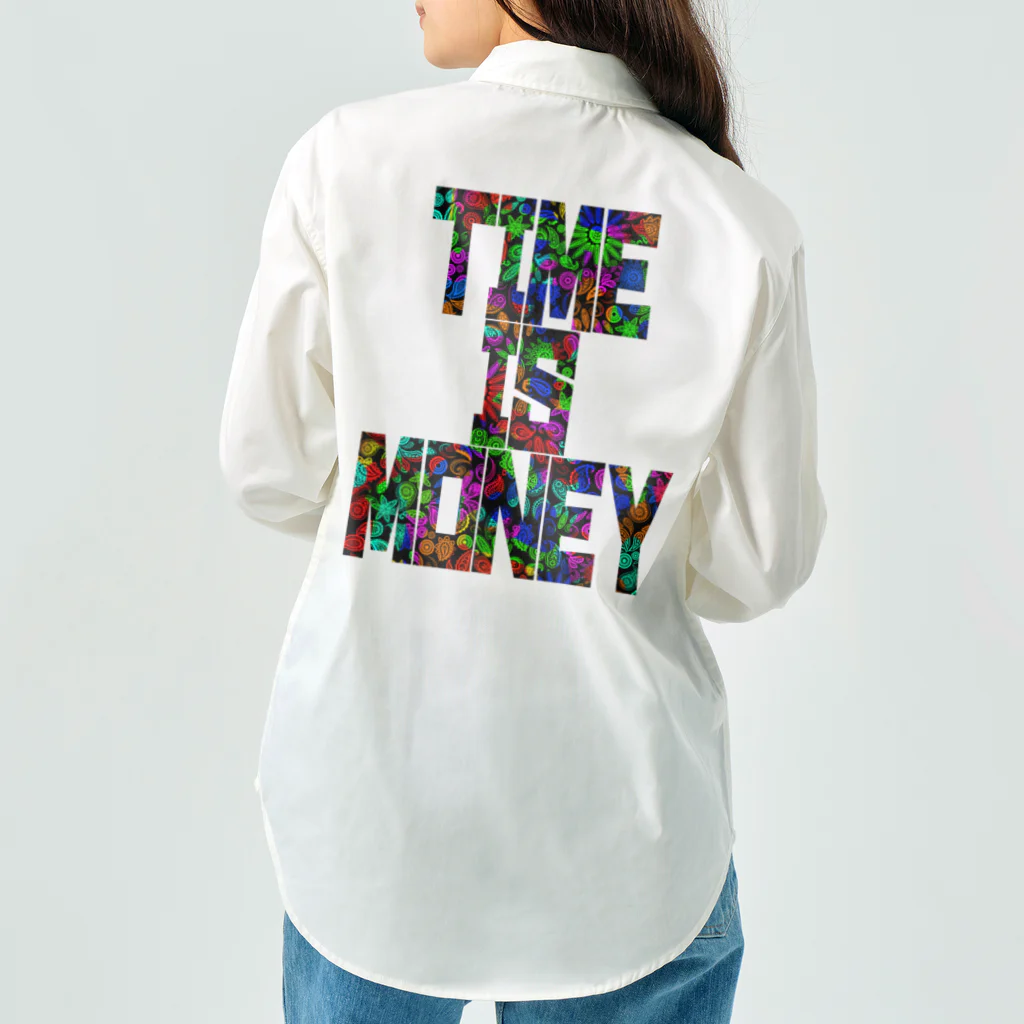 ちび丸のTime is money（タイムイズマネー） ワークシャツ