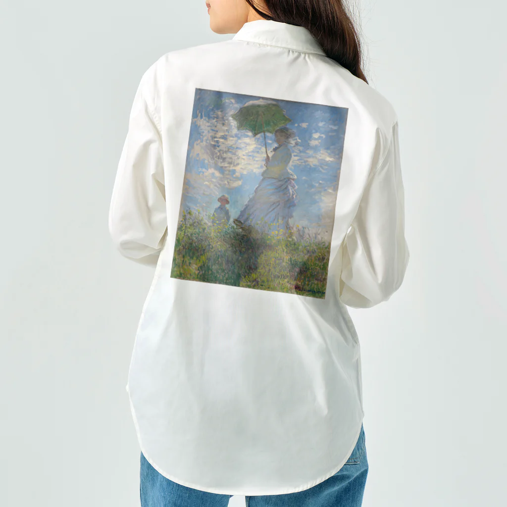 世界美術商店の散歩、日傘をさす女性 / Woman with a Parasol - Madame Monet and Her Son Work Shirt