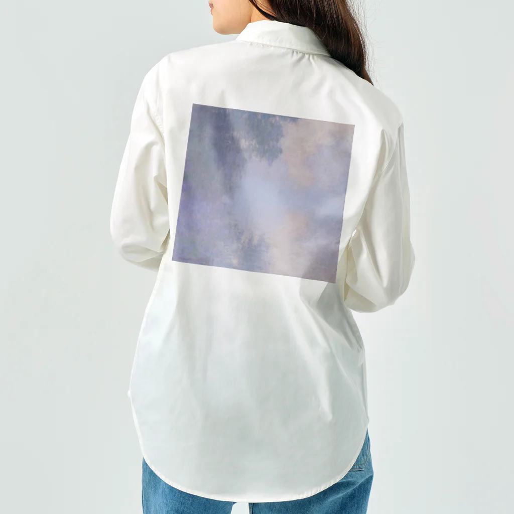 世界美術商店のジヴェルニー近郊のセーヌ川支流(霧) / Branch of the Seine near Giverny (Mist) Work Shirt