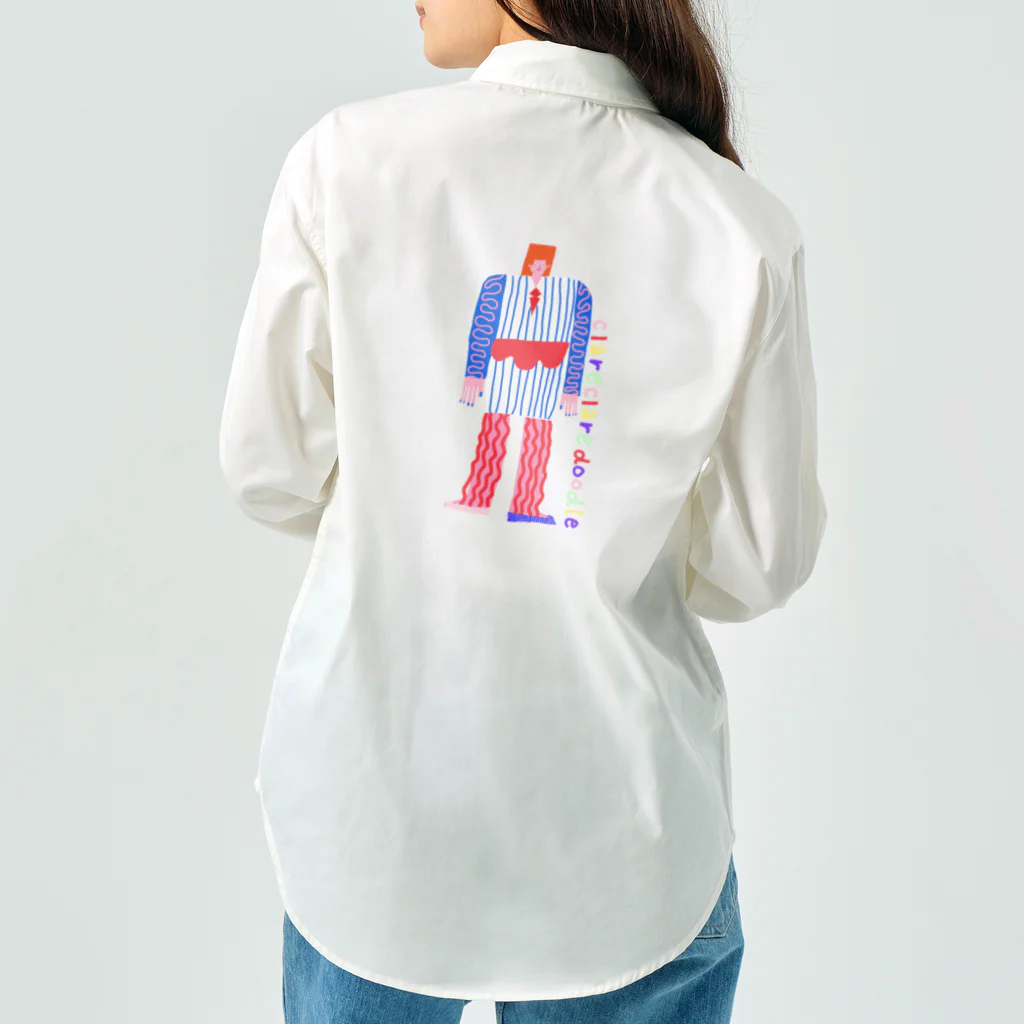 clareclaredoodleのRectangle head friend Work Shirt