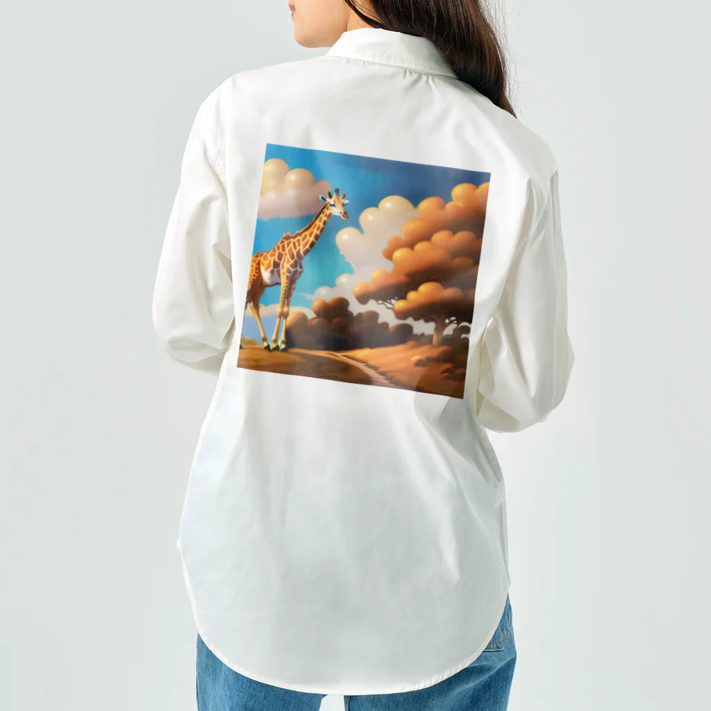 akazukinosiroの美しいキリン ワークシャツ