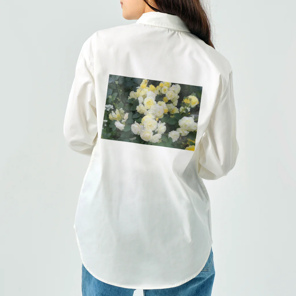 bitpiyoの黄色い薔薇の花 Work Shirt