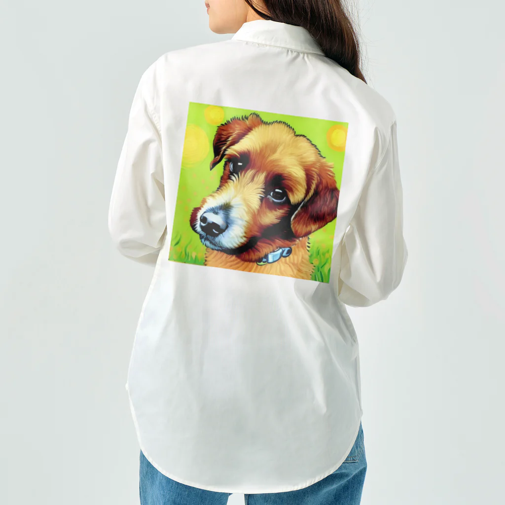 ハッピー・ディライト・ストアの見つめる愛犬 Work Shirt