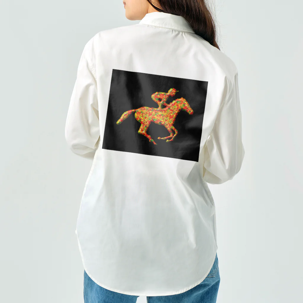 mumusの馬　colorful ワークシャツ
