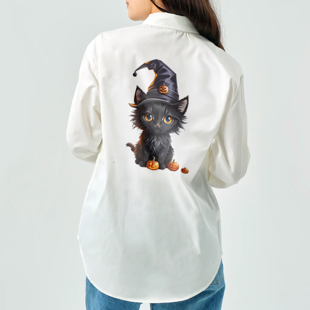 メガグッズの魔女っ子ねこ Work Shirt