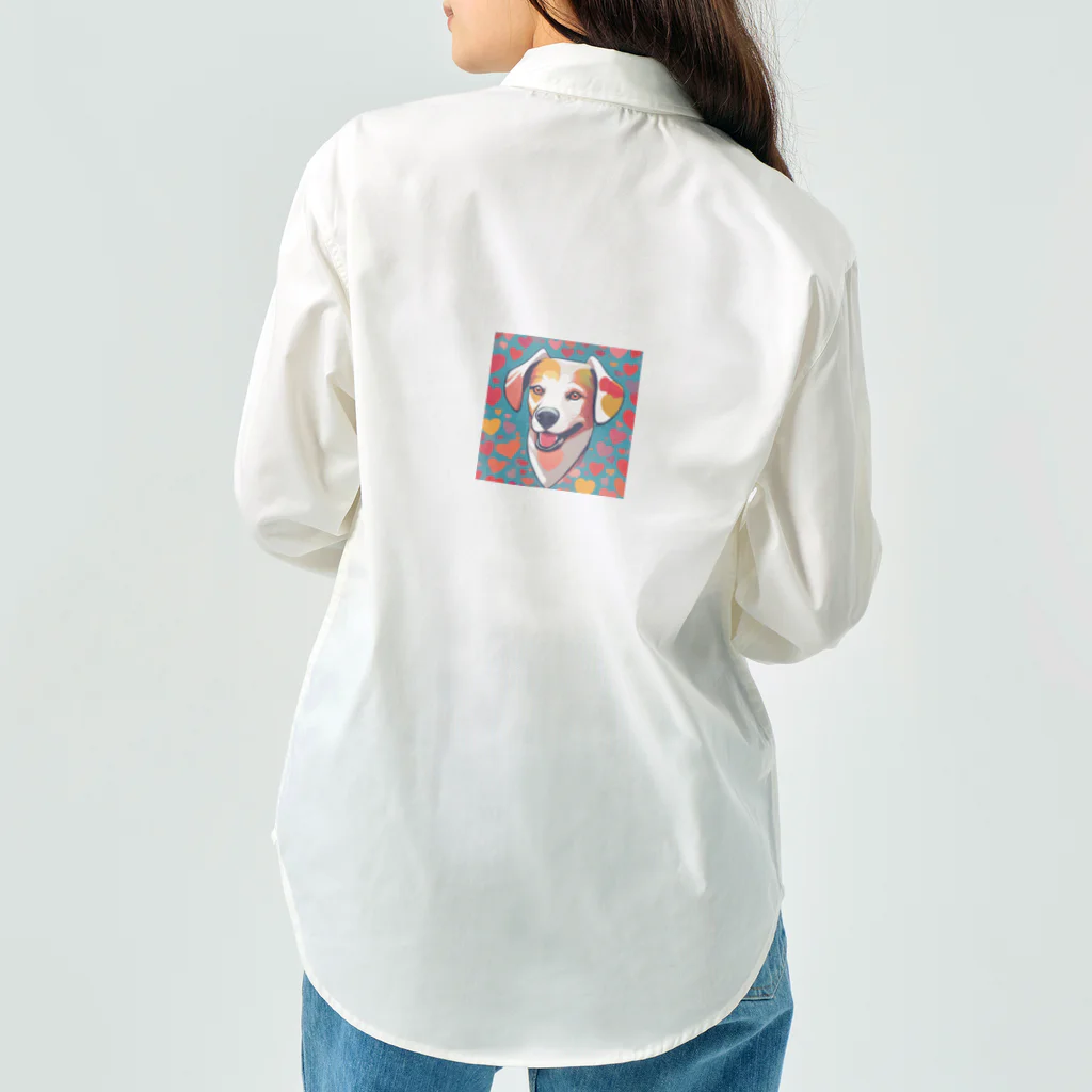 NYNANTのワンちゃん　ハート柄　 Work Shirt