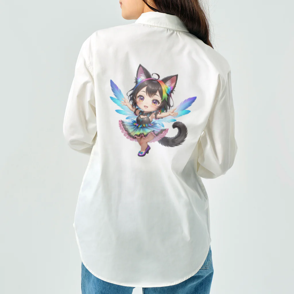 NexDreamの妖精のハロウィンフェス（黒猫2） Work Shirt