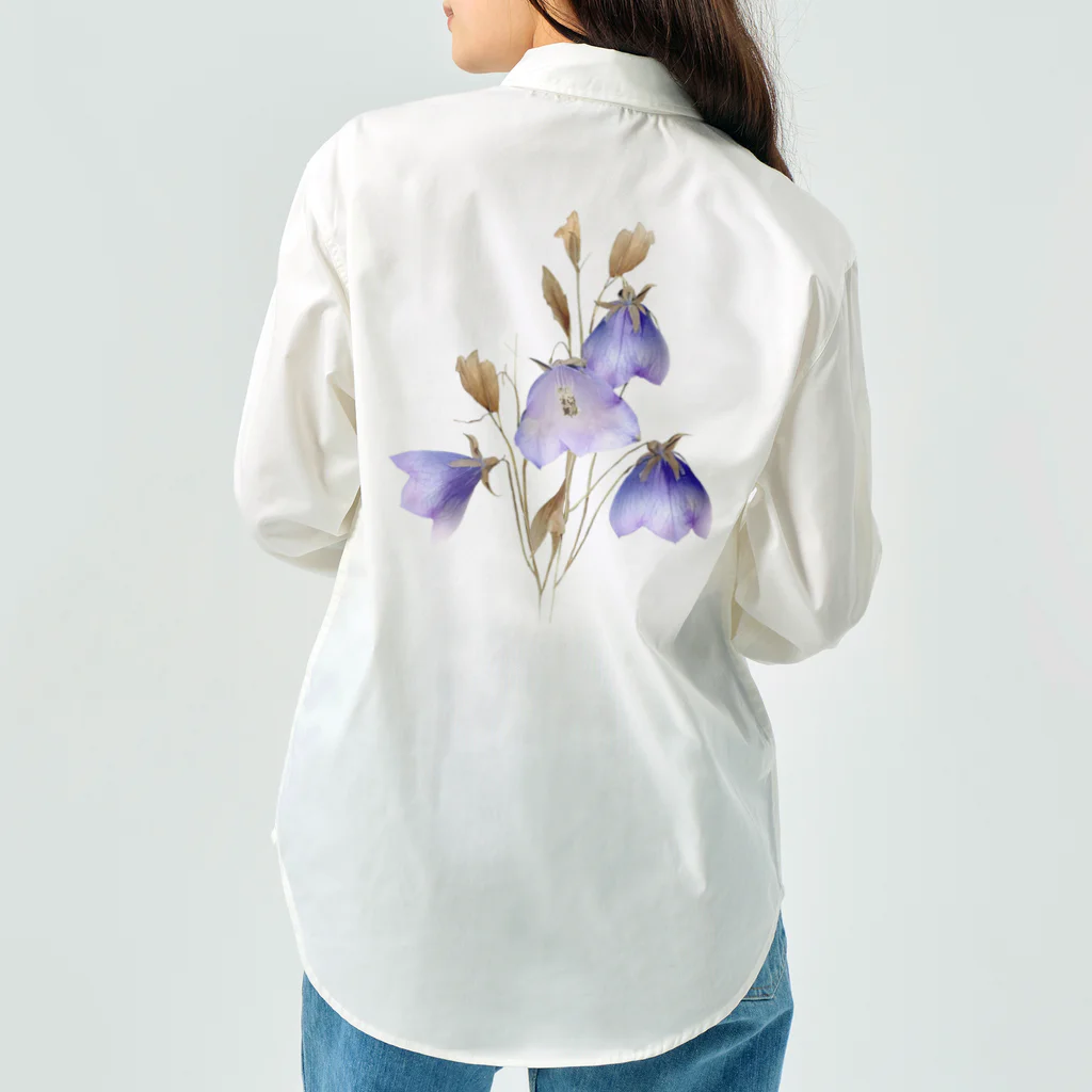 Atelier Petrichor Forestのキキョウ Chinese bellflower ワークシャツ