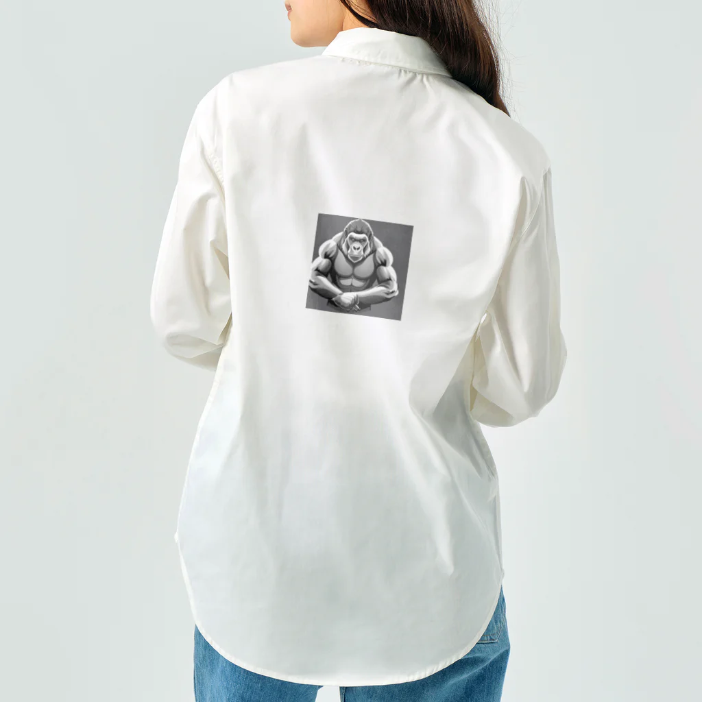 teru8376のイラスト　ゴリラ Work Shirt
