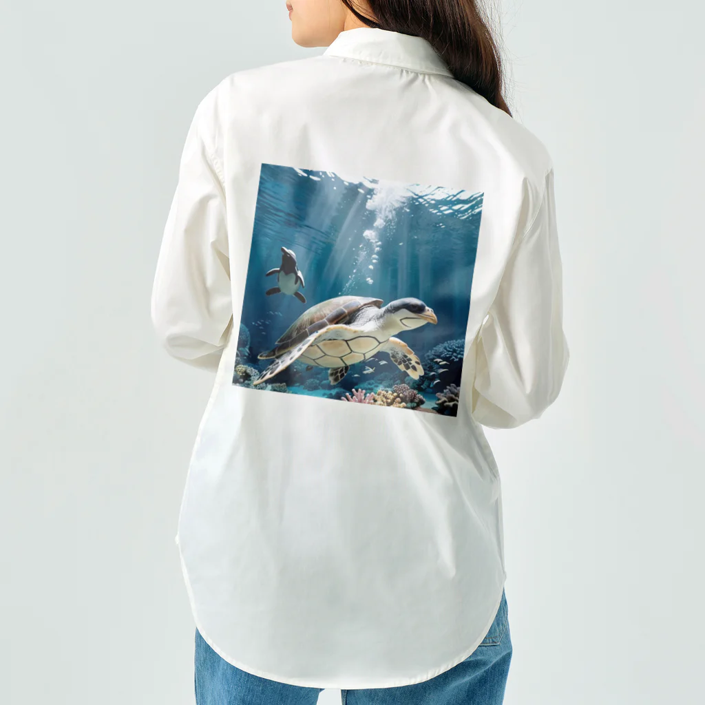 人魚の夢のペンガメ2 Work Shirt