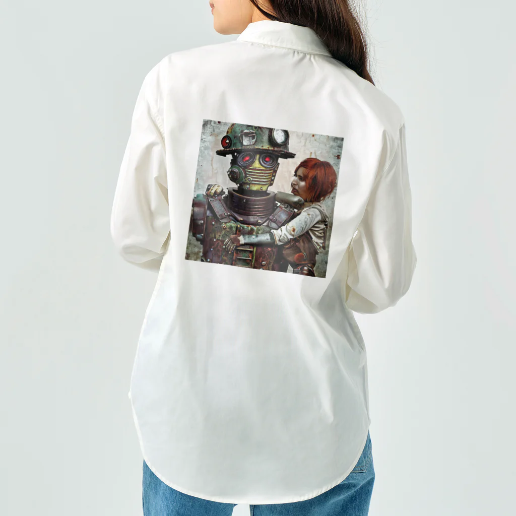 ゾウのロボットと少女 Work Shirt