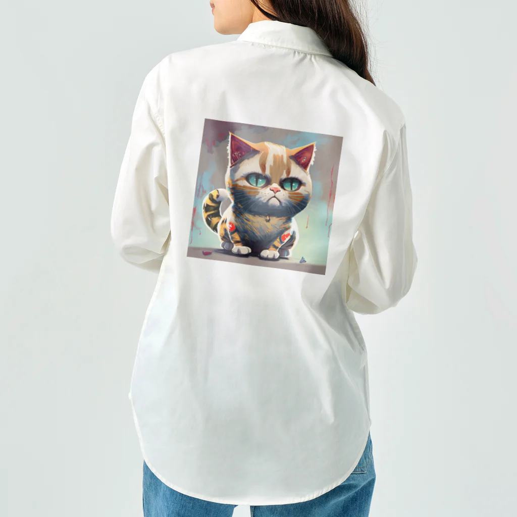 burusukaruの猫のタイガーくん Work Shirt