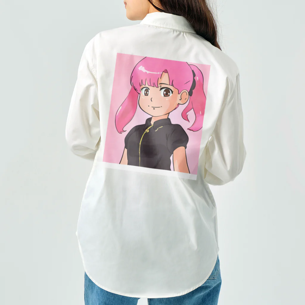 ワンダーワールド・ワンストップのピンク髪の女の子④ Work Shirt