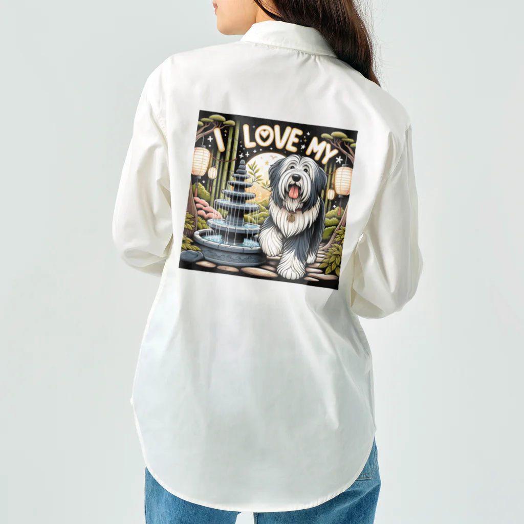 奏桃服店の ビアデッドコリーの日本風景コレクション Work Shirt