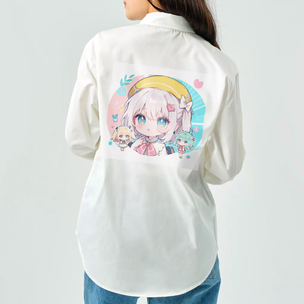 那須モバイル店の帽子を被る女の子 Work Shirt