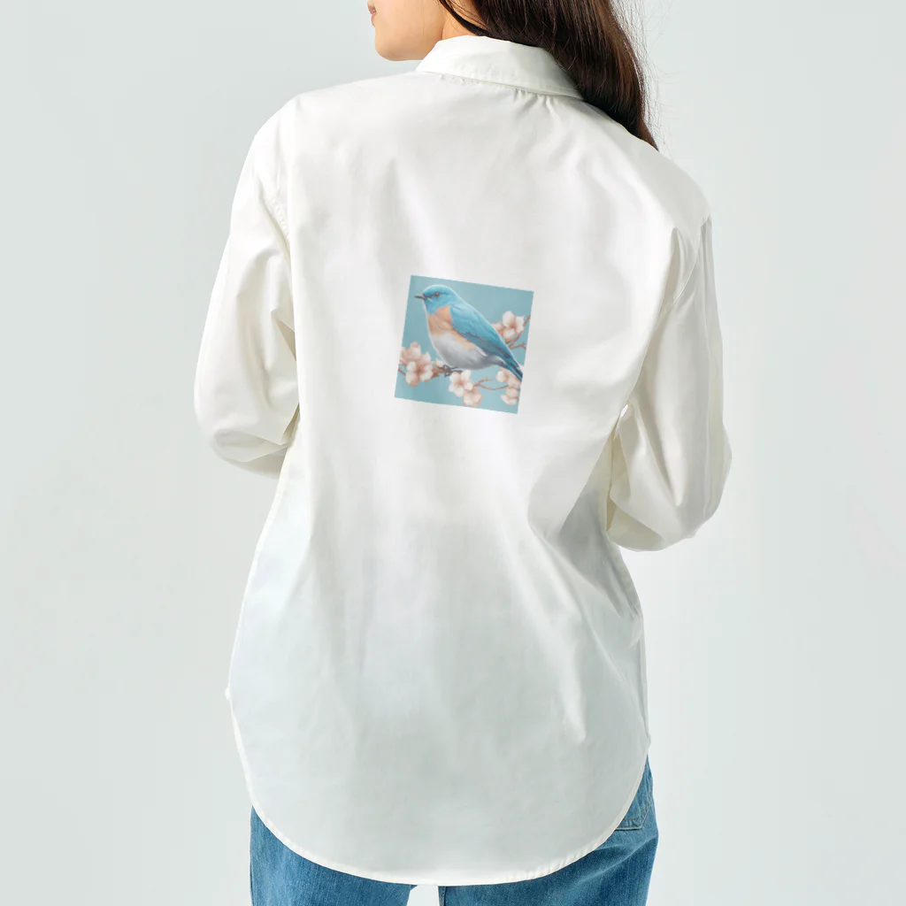 ❤︎cute❤︎のbeautiful blue bird Work Shirt