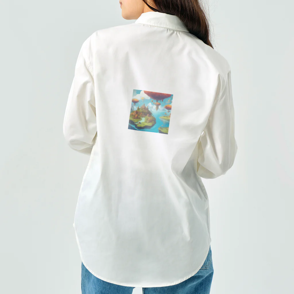 G7のショップの 幻想の浮遊アイランド コレクション（Fantastical Levitating Islands Collection） Work Shirt