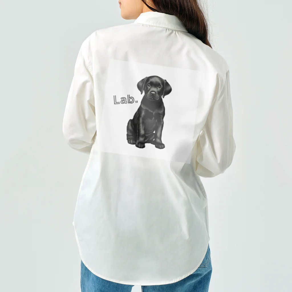 Labradorの黒Lab.グッズ ワークシャツ