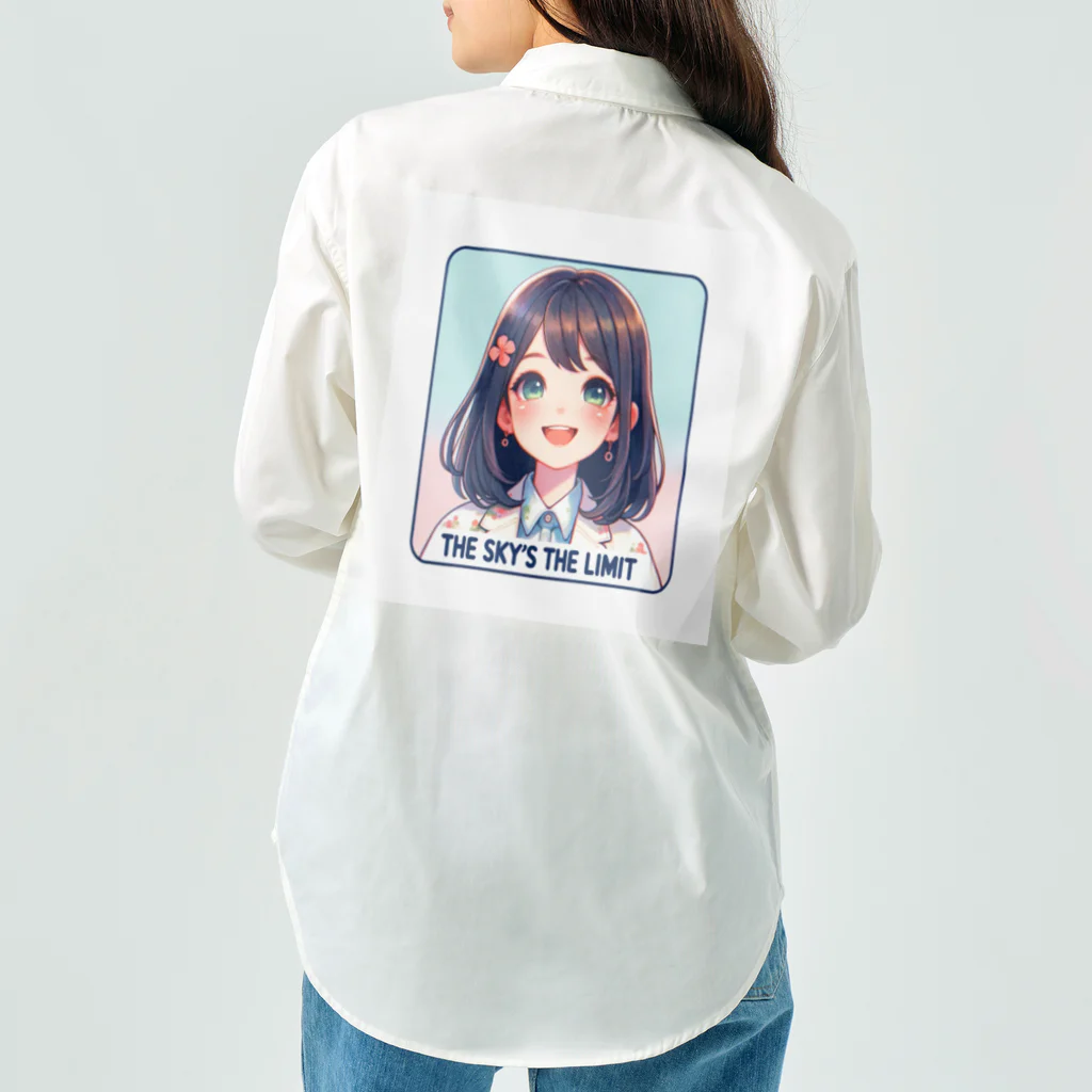 TACHYONJAPANのThe sky's the limit.シリーズ 希望に満ち溢れた少女 Work Shirt