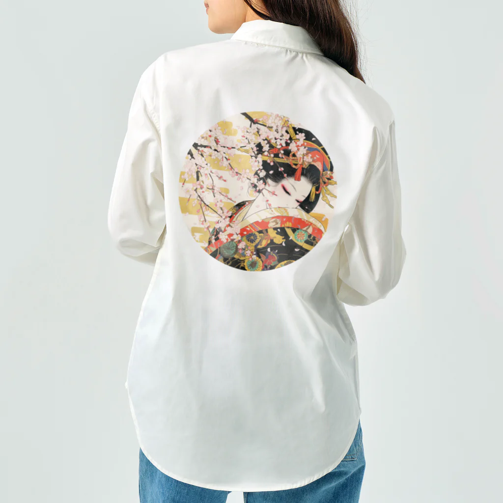 manyou-lab_Ukiyo-eの浮世絵 美人画 Ukiyoe beauty painting [UB-NIJI06-SR001-0004] Work Shirt