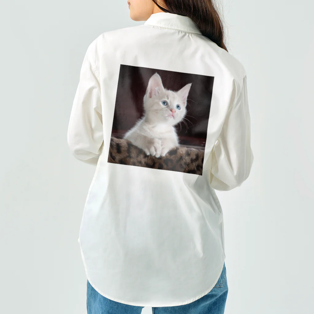 可愛い動物の猫 Work Shirt