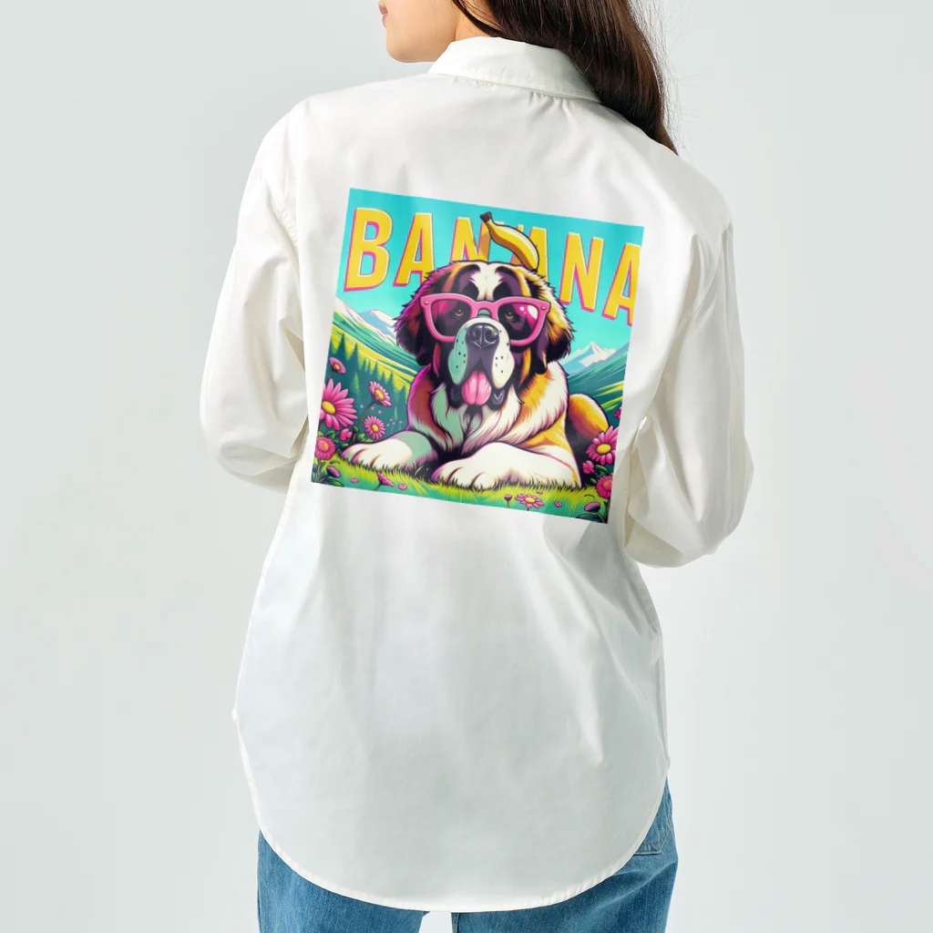 PINK GDのピンクグラサン犬グッズ Work Shirt