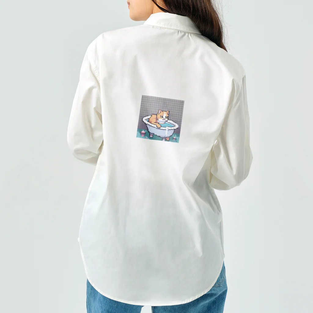 wakuwaku26のお風呂に入るボス猫 Work Shirt