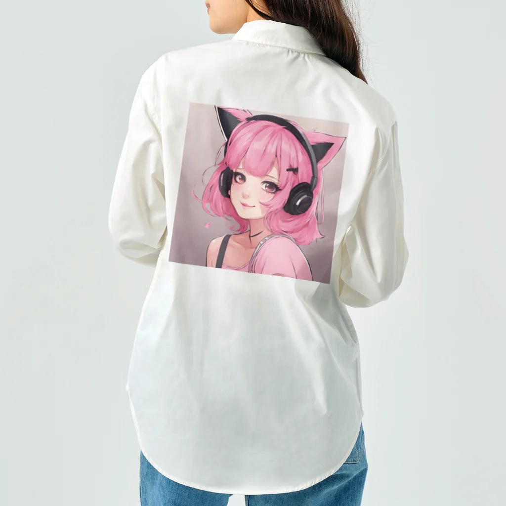 プリンゴブリンのネコミミピンクさん Work Shirt