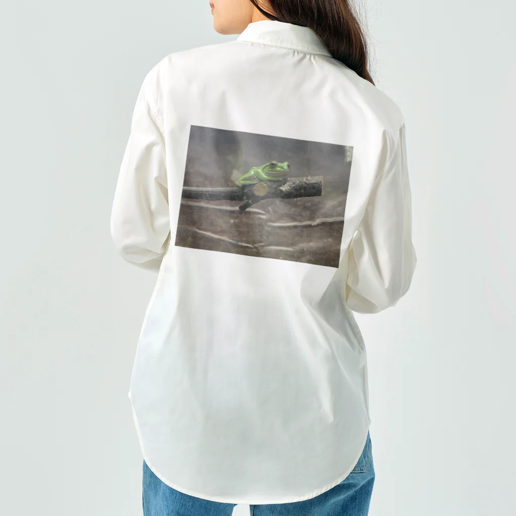 mochika21の蛙 ワークシャツ