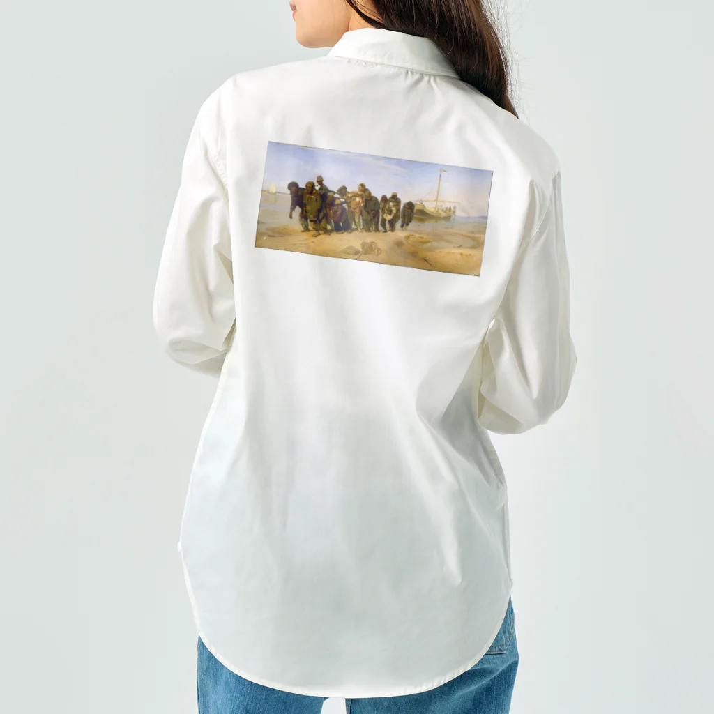 世界美術商店のヴォルガの船曳き / Barge Haulers on the Volga Work Shirt