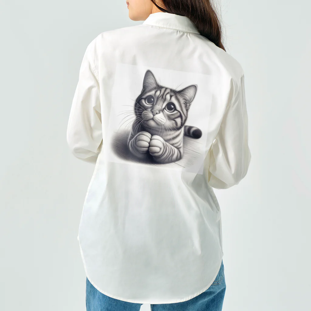 Amyaymのおねだり猫 Work Shirt