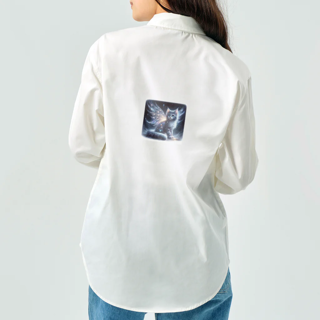 katohkouchiの星空の舞、夜を守る猫 Work Shirt