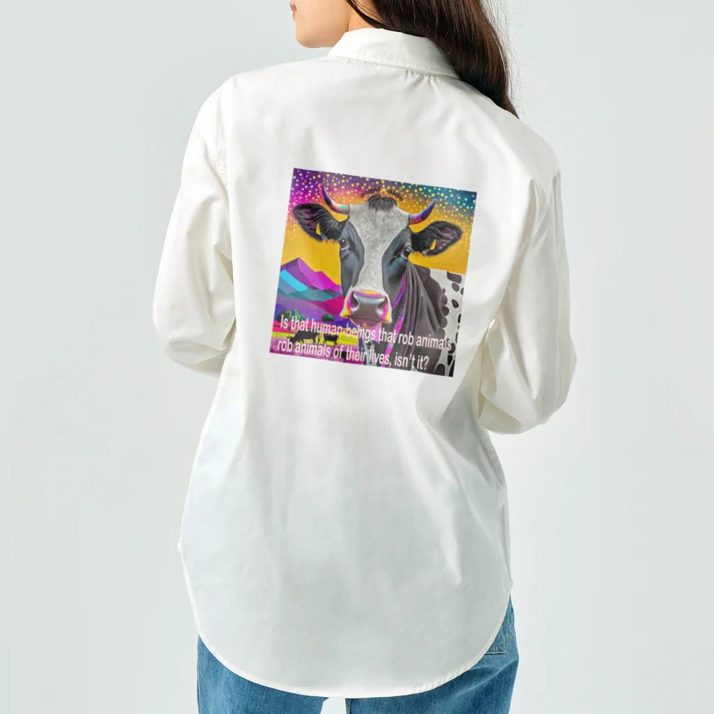 angelaideのanimal welfare cow Work Shirt