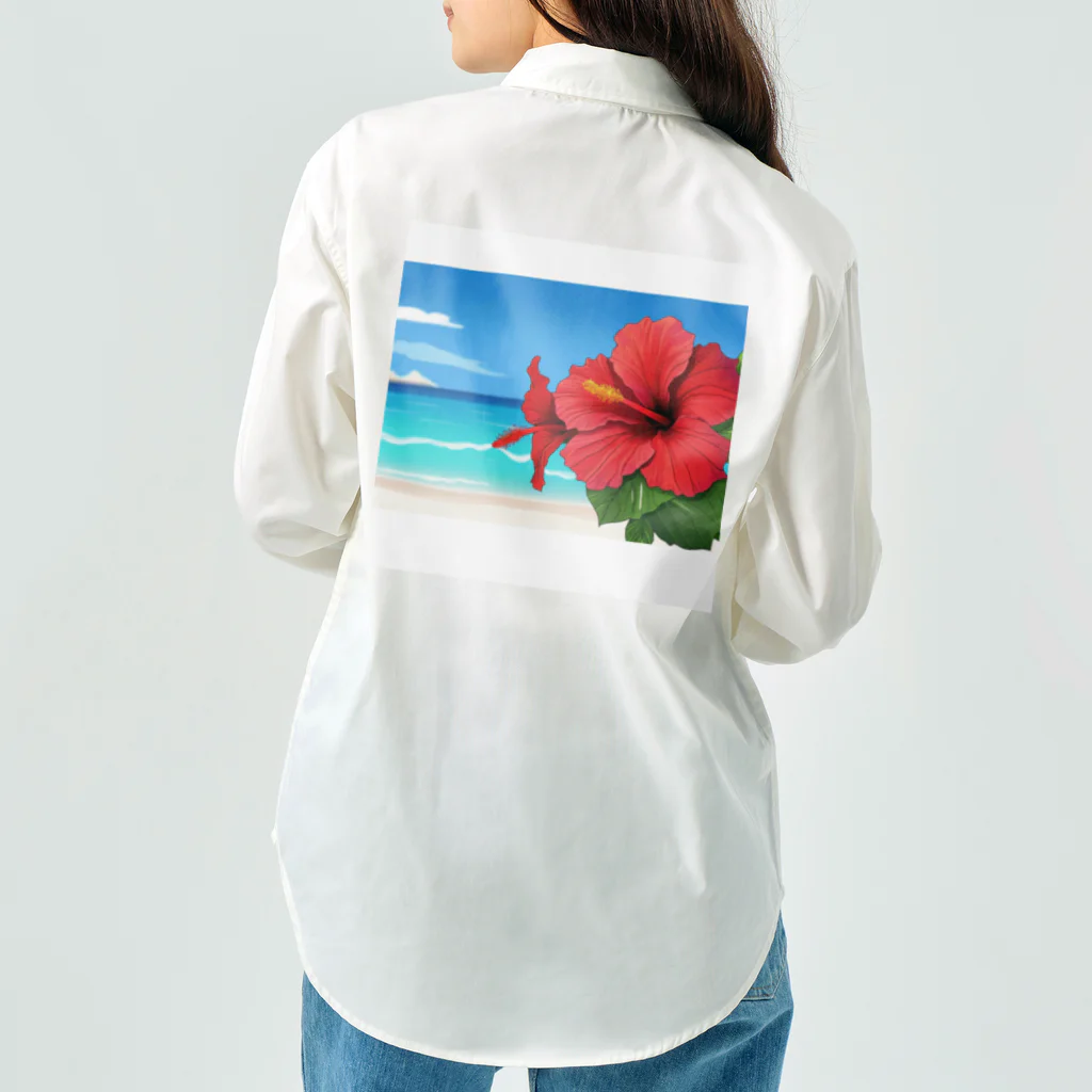 kaiminsapoのハイビスカス　リゾート　🌺　🏝️ Work Shirt