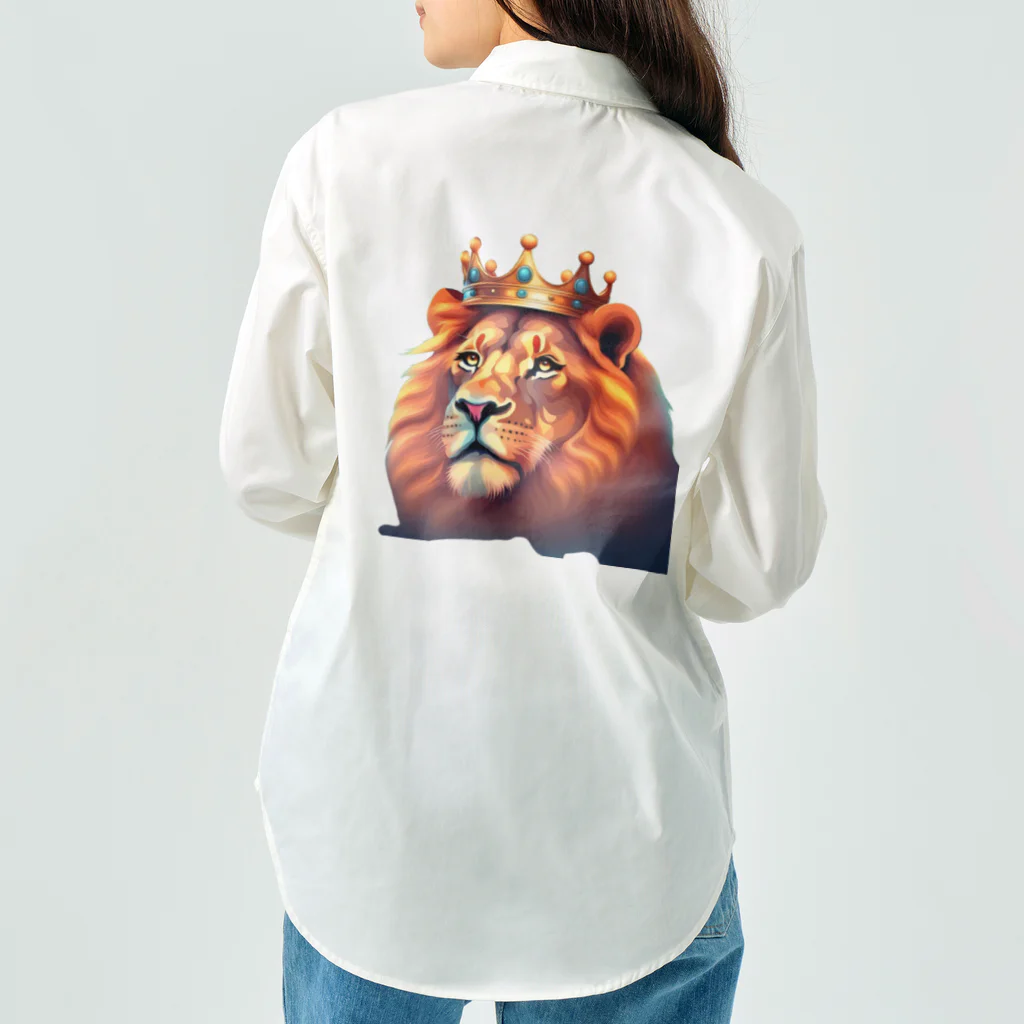 k.a.u.j.7の王者の風格ただようライオン ワークシャツ