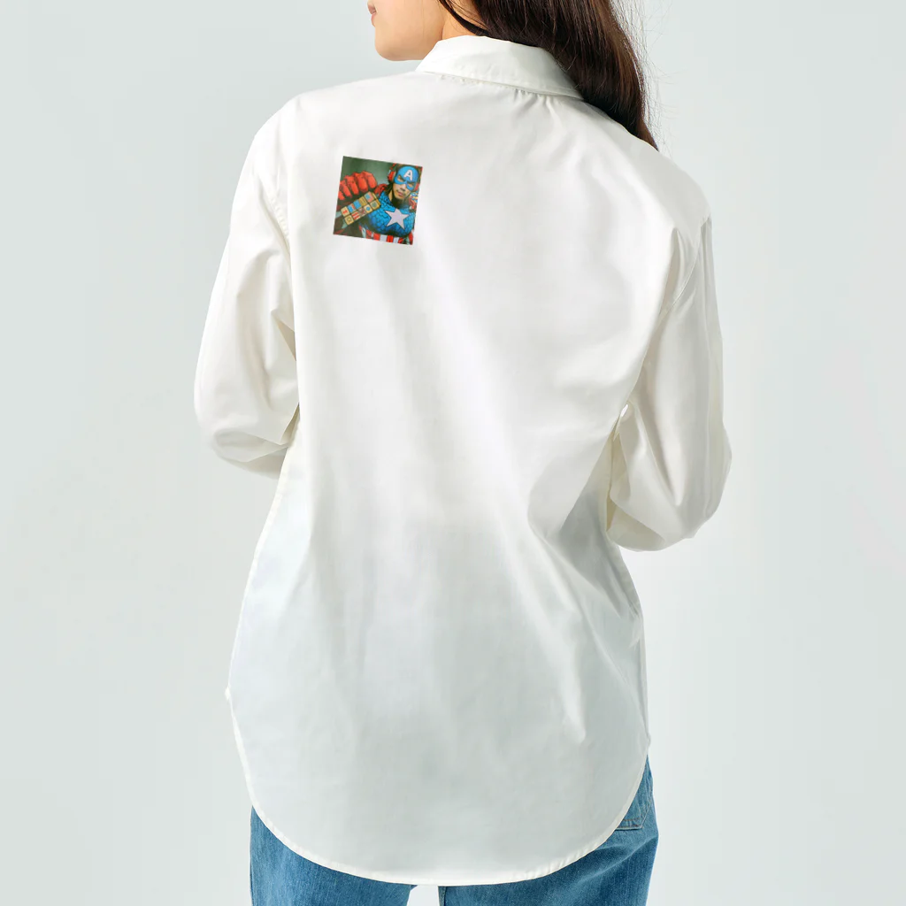 まいけんの怪しいアメコミヒーロー maiken Work Shirt