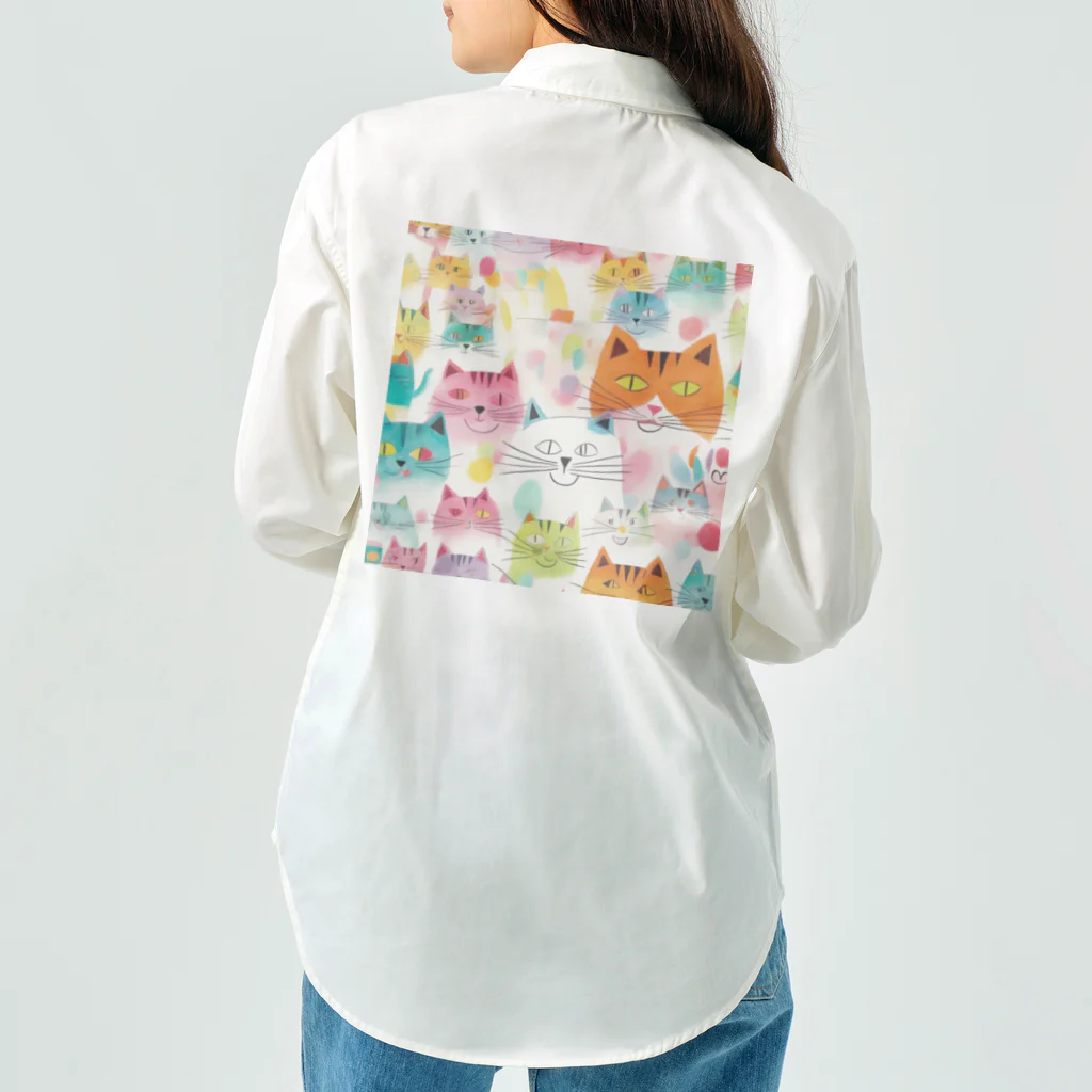 F2 Cat Design Shopのbeloved cats 002 ワークシャツ