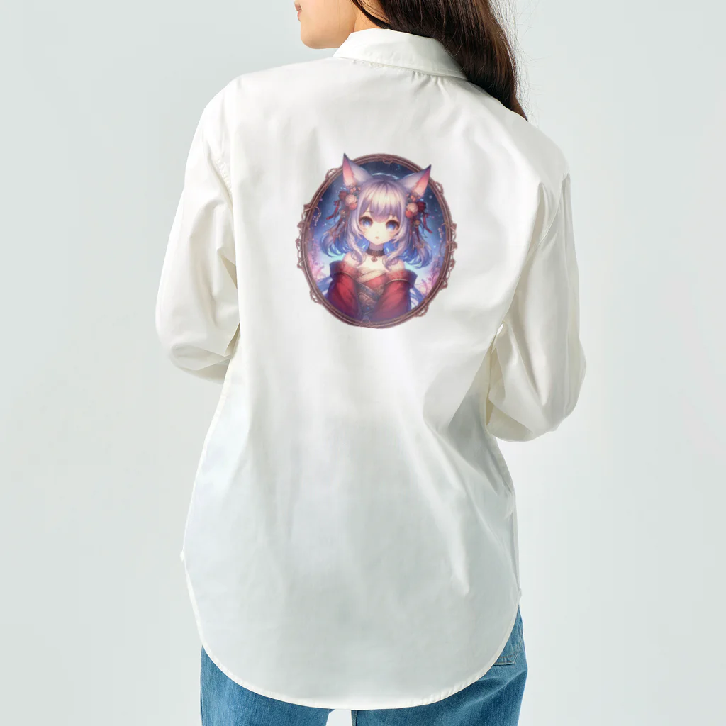 終わらない夢🌈の猫耳の少女✨ Work Shirt