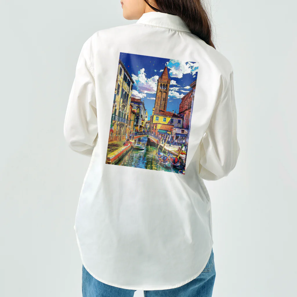 GALLERY misutawoのイタリア ヴェネツィアのサン・バルナバ橋 Work Shirt