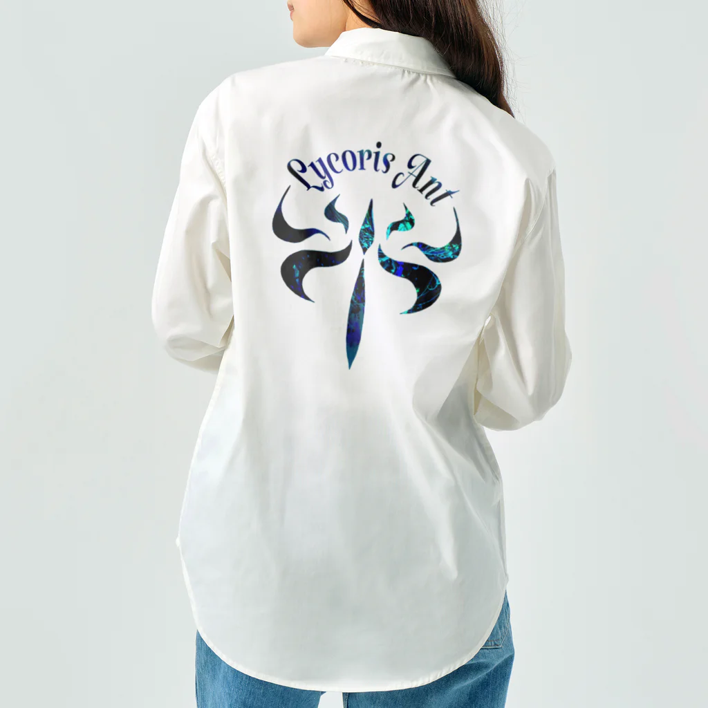Lycoris Ant～リコリスアント～のLycorisAnt（リコリスアント）ロゴ（青） ワークシャツ