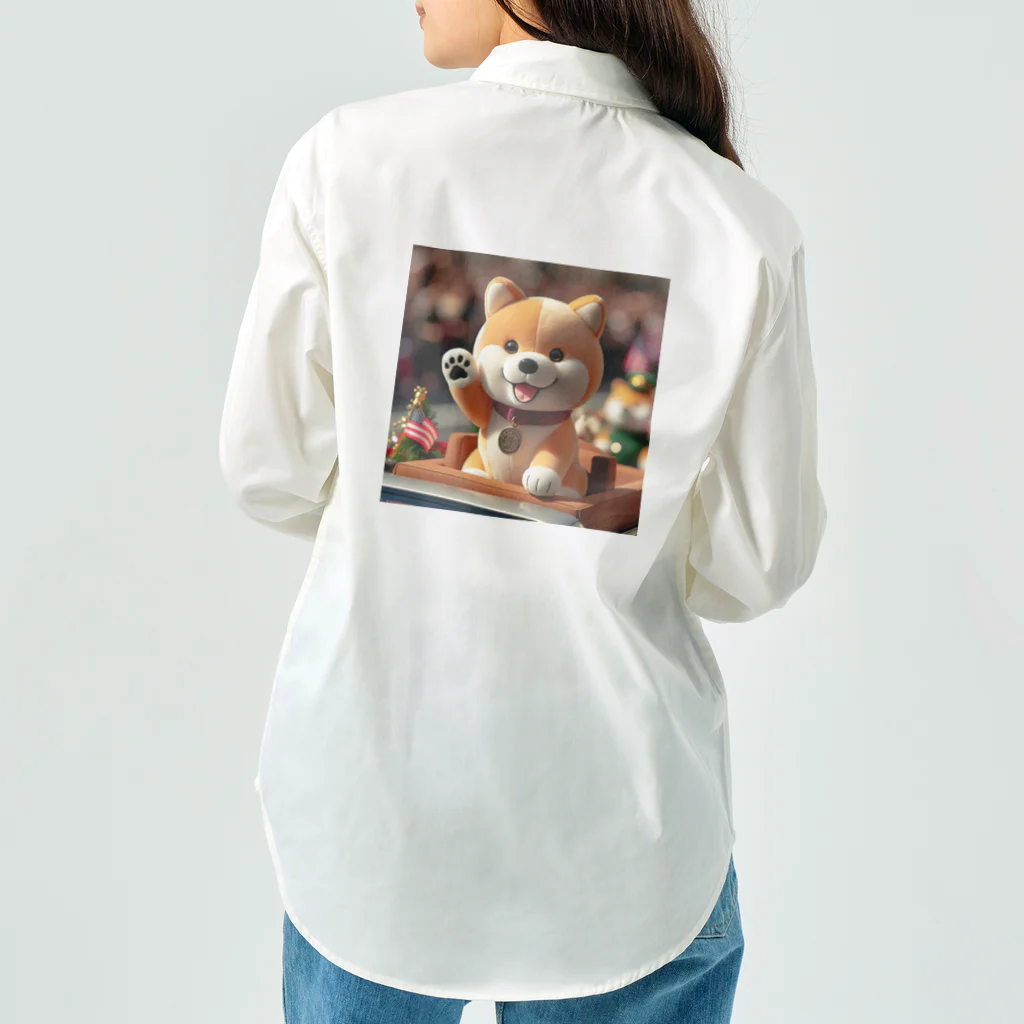 dcgnori／ワンコ画像の凱旋パレードメダリスト柴犬 ワークシャツ
