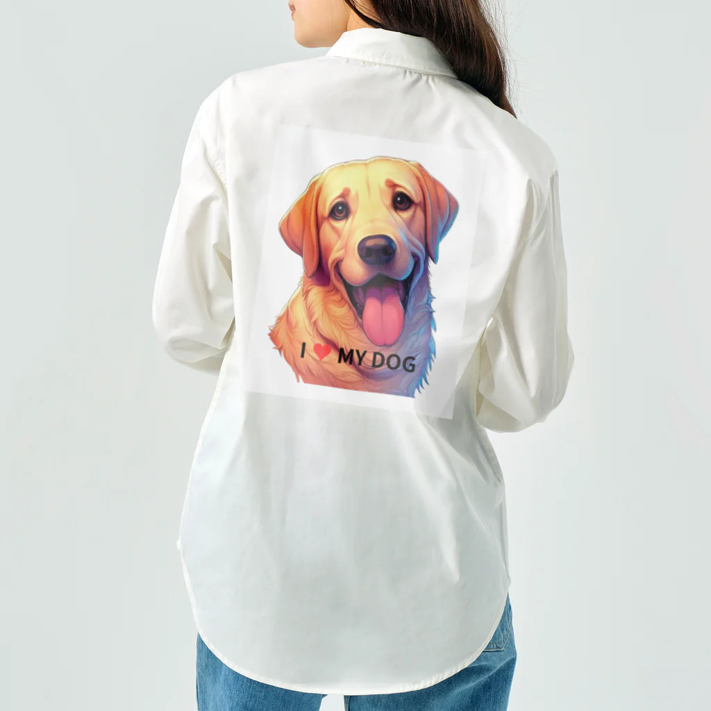 kok&foreverのI ♥ MY DOG Work Shirt