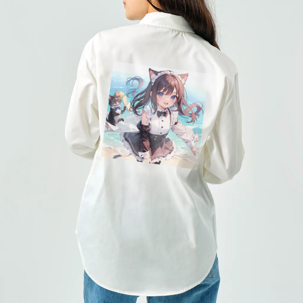 yos-1292583のねこニコばん Work Shirt