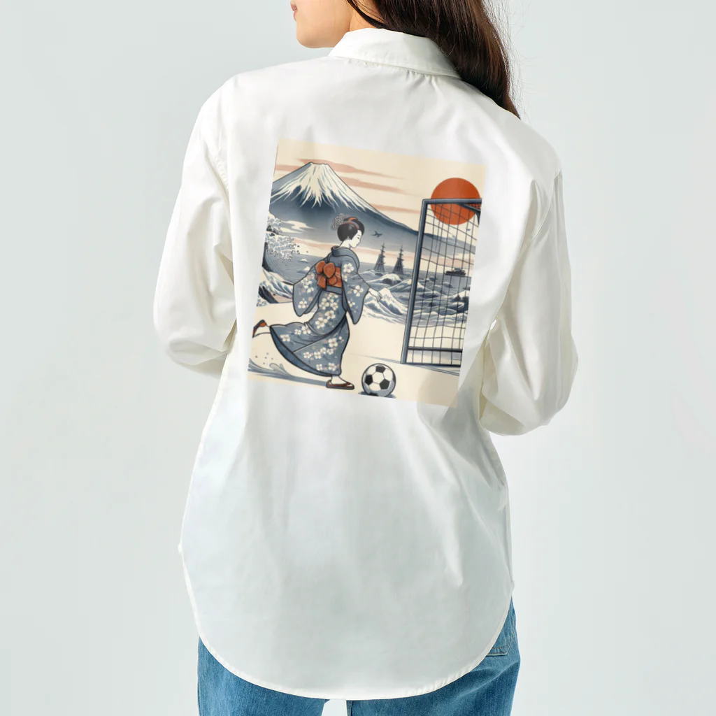 foot8の浮世絵にしてみた3 Work Shirt