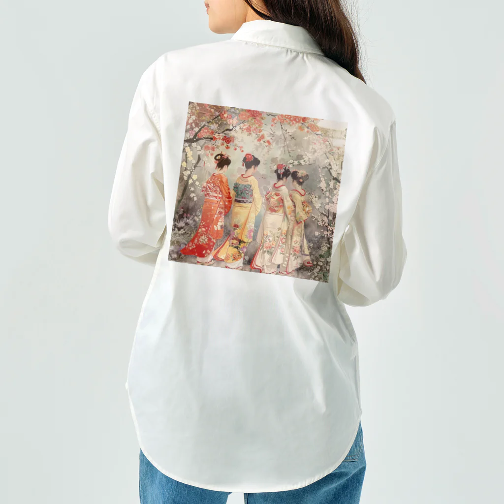 AQUAMETAVERSEの優雅な花見桜の花満開　なでしこ1478 Work Shirt