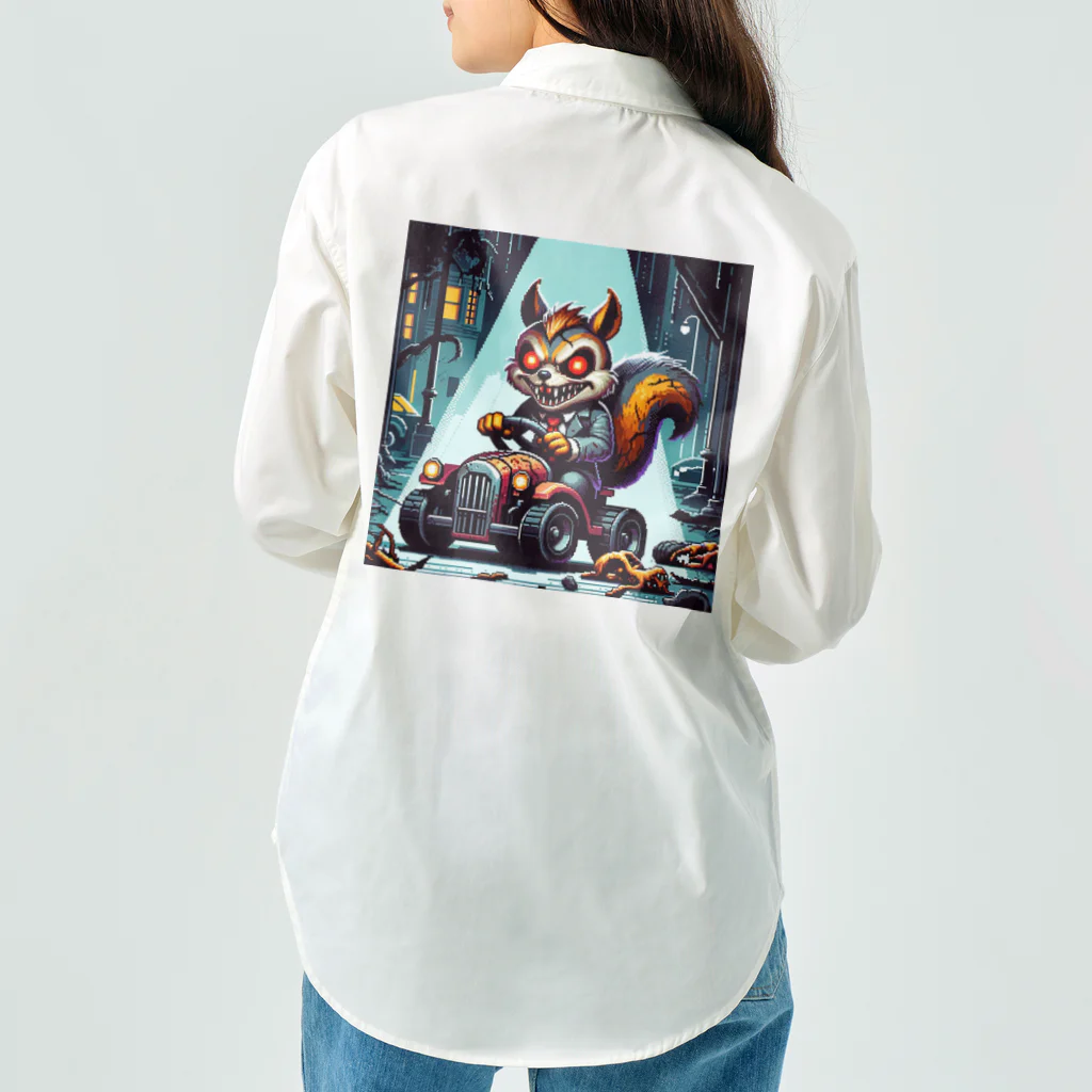 funny-itemsの深夜のドライブ、リスゾンビ君 Work Shirt